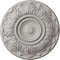 Ekena Millwork Whitman Ceiling Medallion (For Canopies up to 3 3/4"), Hnd-Painted Ultra Pure White, 13"OD x 1 3/8"P CM13WHUWF - alternate 1